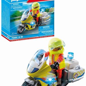 Playmobil 71205 Moto de emergencias con luz intermitente
