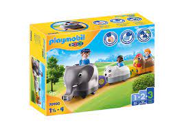 PLAYMOBIL 1,2,3 70405 Mi Tren de Animales