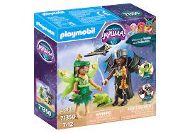 Playmobil 71350, Forest Fairy & Bat Fairy con animales del alma