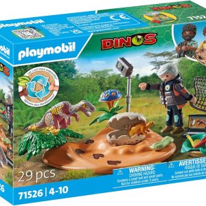 Playmobil 71526 Nido de estegosaurio con ladrón de Huevos